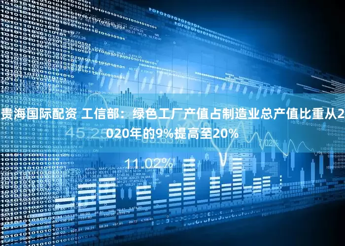 贵海国际配资 工信部：绿色工厂产值占制造业总产值比重从2020年的9%提高至20%
